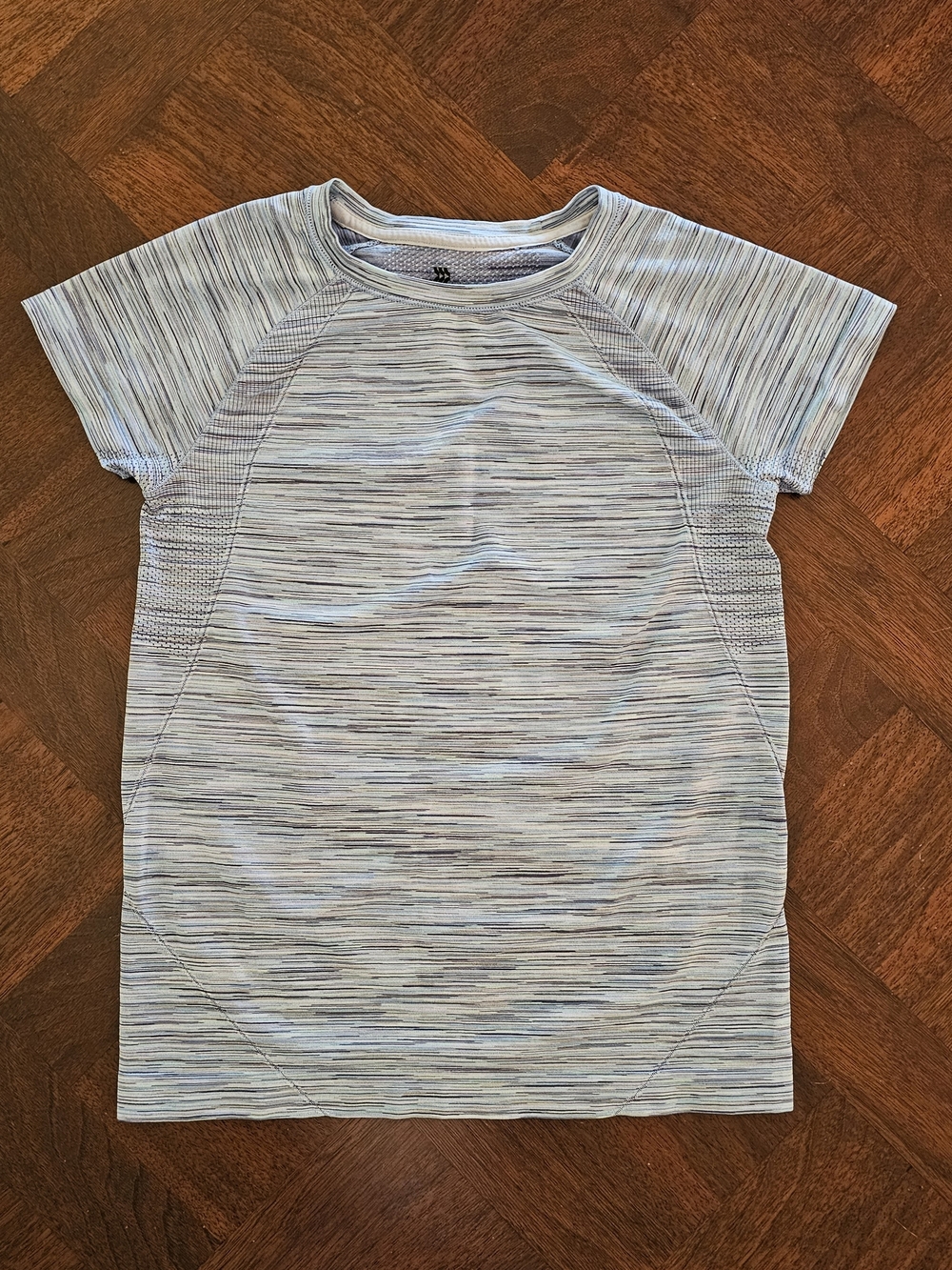 All In Motion Girls Seamless Athletic Space Dye Tee M 7/8 Blue